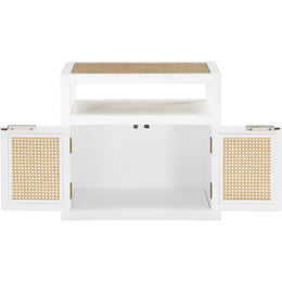 Meridian Cole White Night Stand