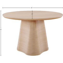 Meridian Bernada Natural Dining Table