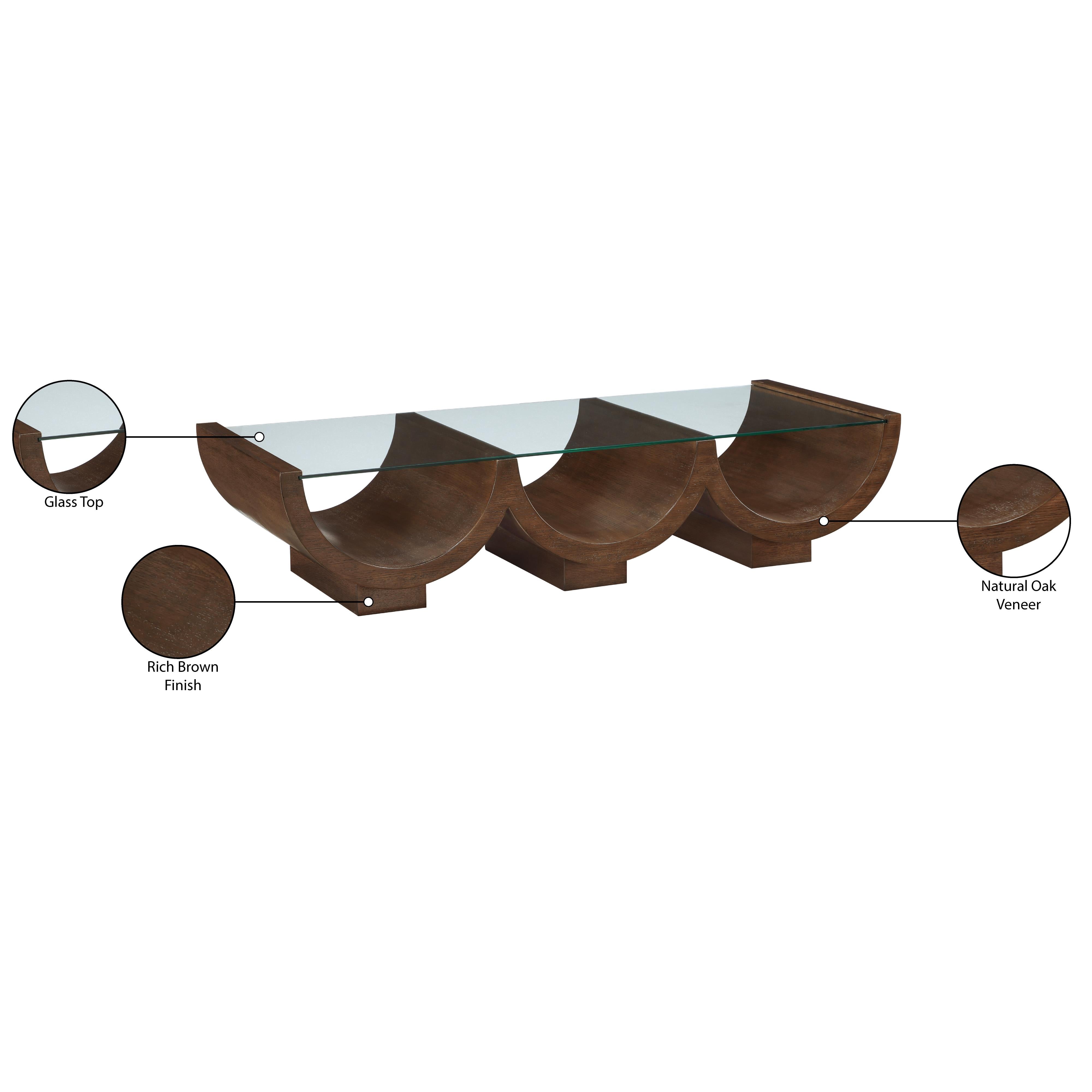 Meridian Beverwil Brown Coffee Table