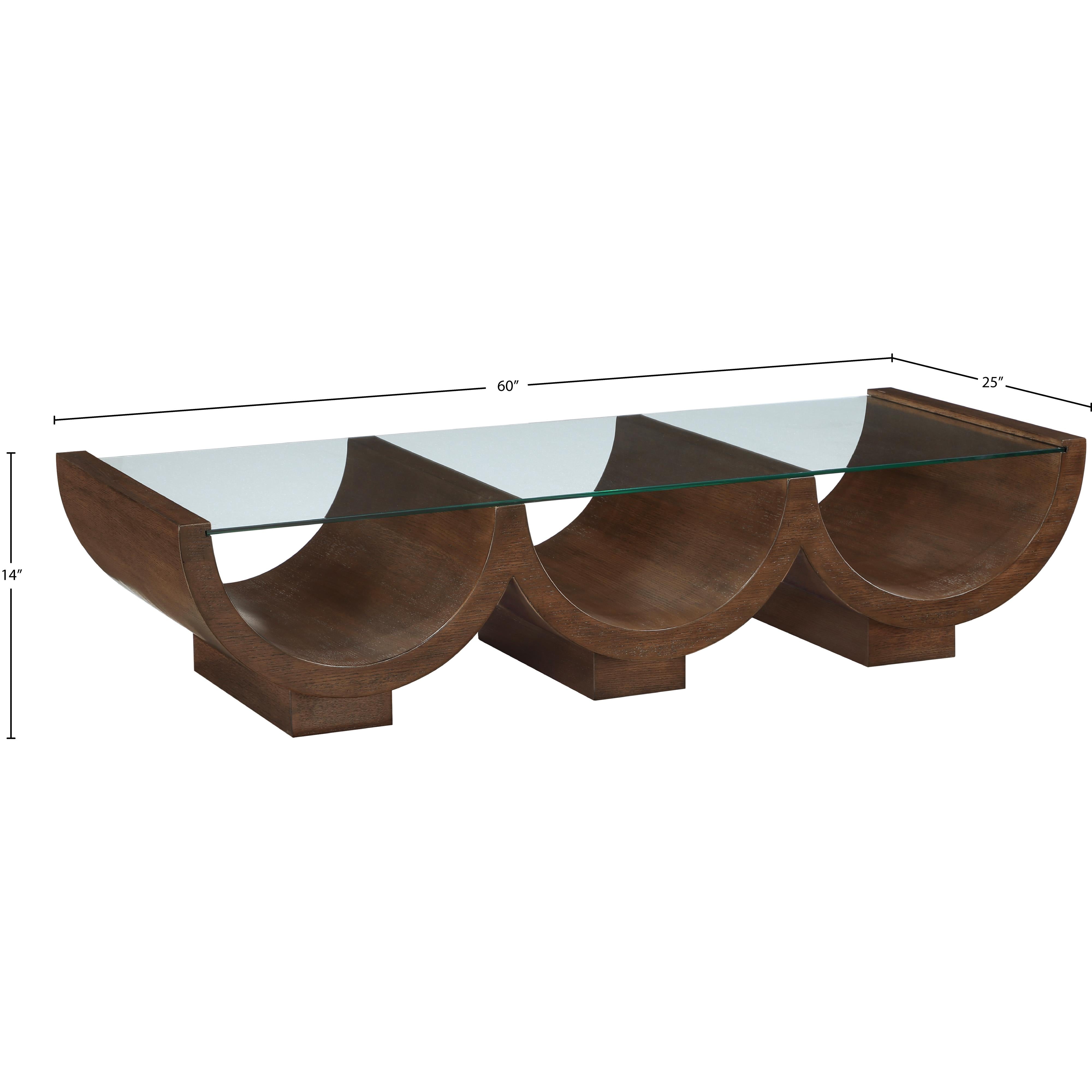 Meridian Beverwil Brown Coffee Table