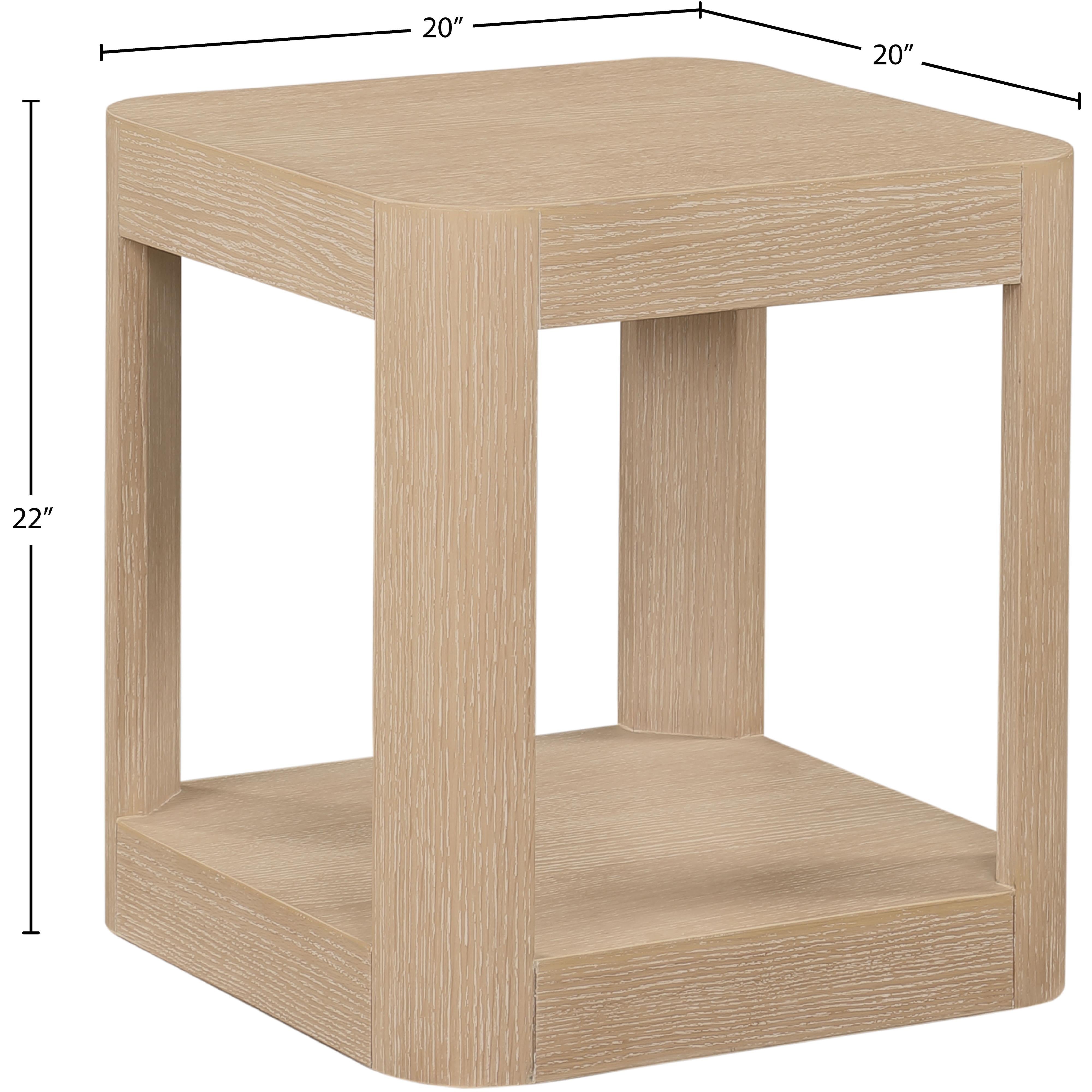 Meridian Reeves Natural End Table
