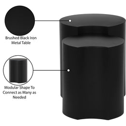 Meridian Dimple Black End Table