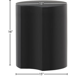 Meridian Dimple Black End Table