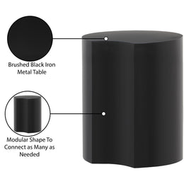 Meridian Dimple Black End Table