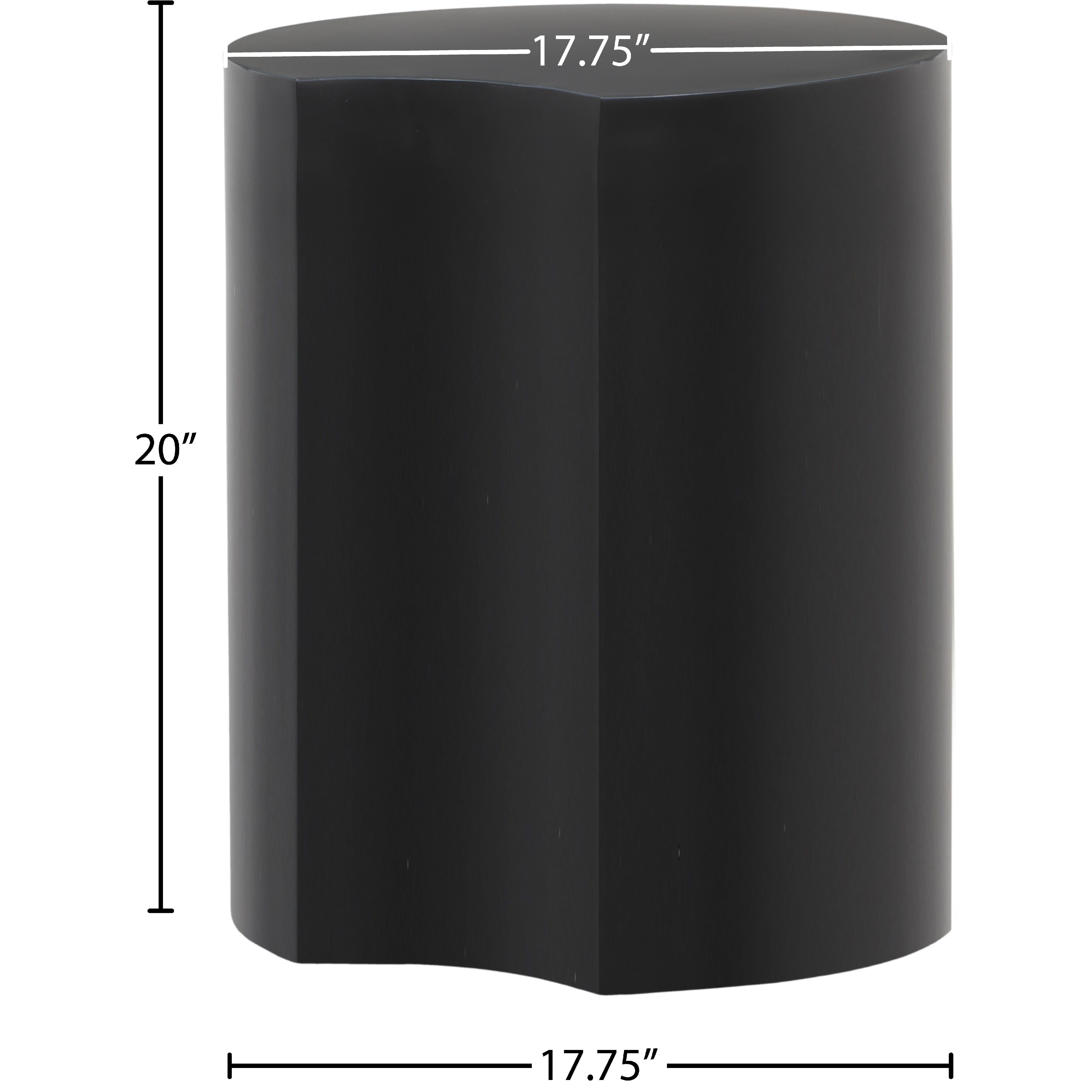 Meridian Dimple Black End Table