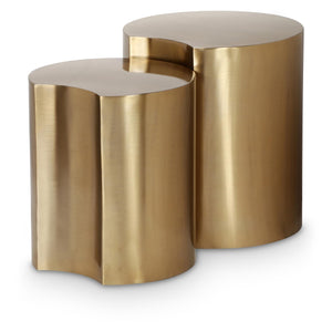 Meridian Dimple Gold End Table