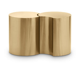 Meridian Dimple Gold End Table