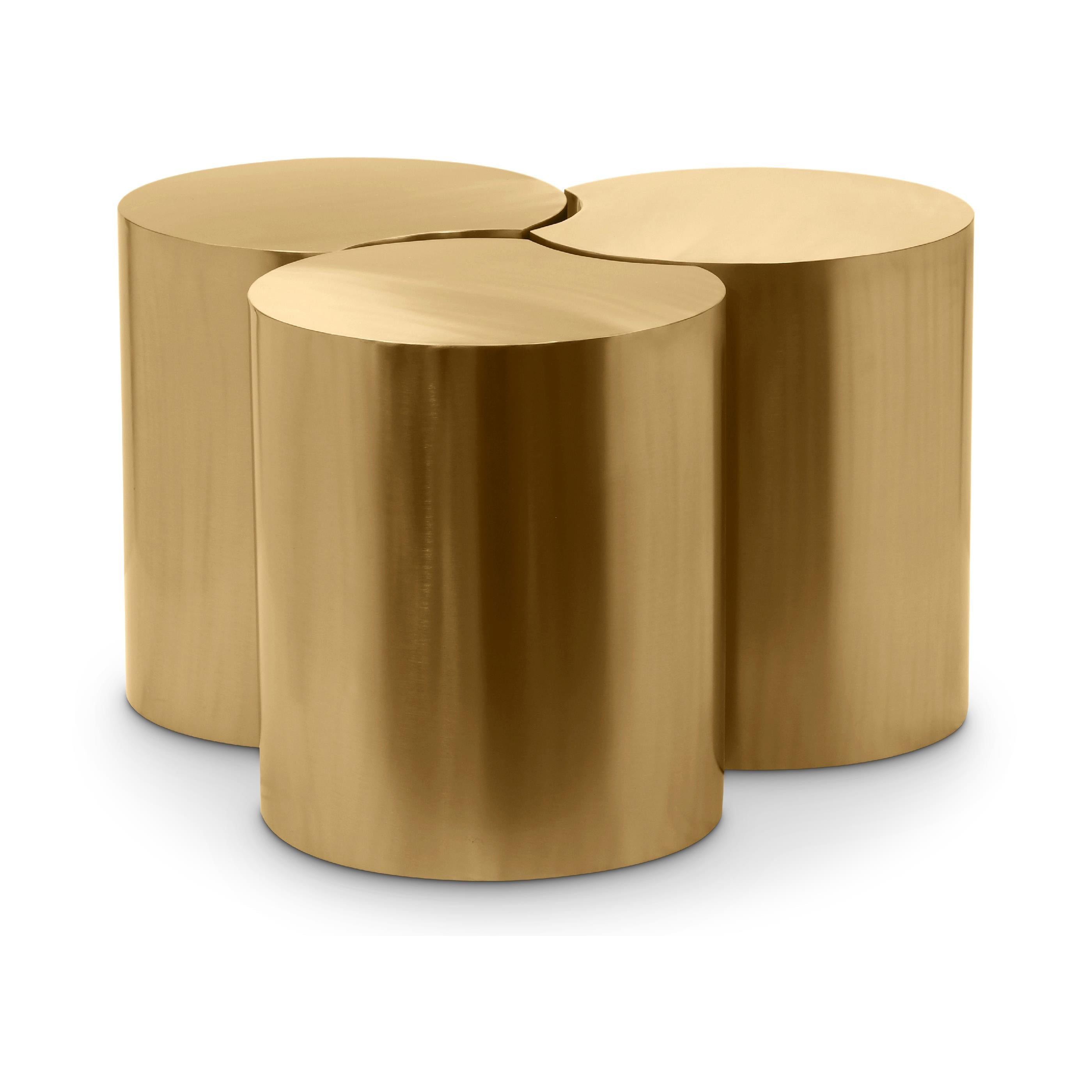 Meridian Dimple Gold Coffee Table