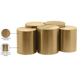 Meridian Dimple Gold Coffee Table