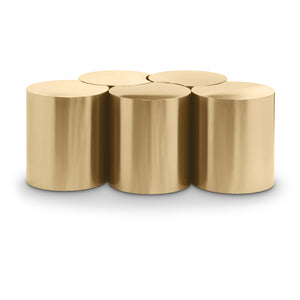 Meridian Dimple Gold Coffee Table