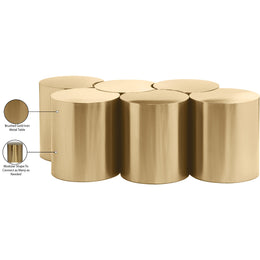 Meridian Dimple Gold Coffee Table