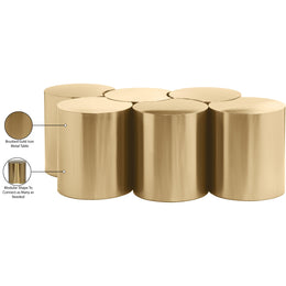 Meridian Dimple Gold Coffee Table