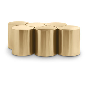 Meridian Dimple Gold Coffee Table