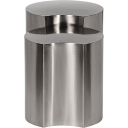 Meridian Dimple Silver End Table
