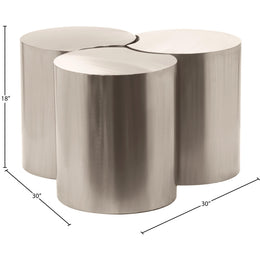 Meridian Dimple Silver Coffee Table