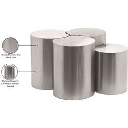 Meridian Dimple Silver Coffee Table