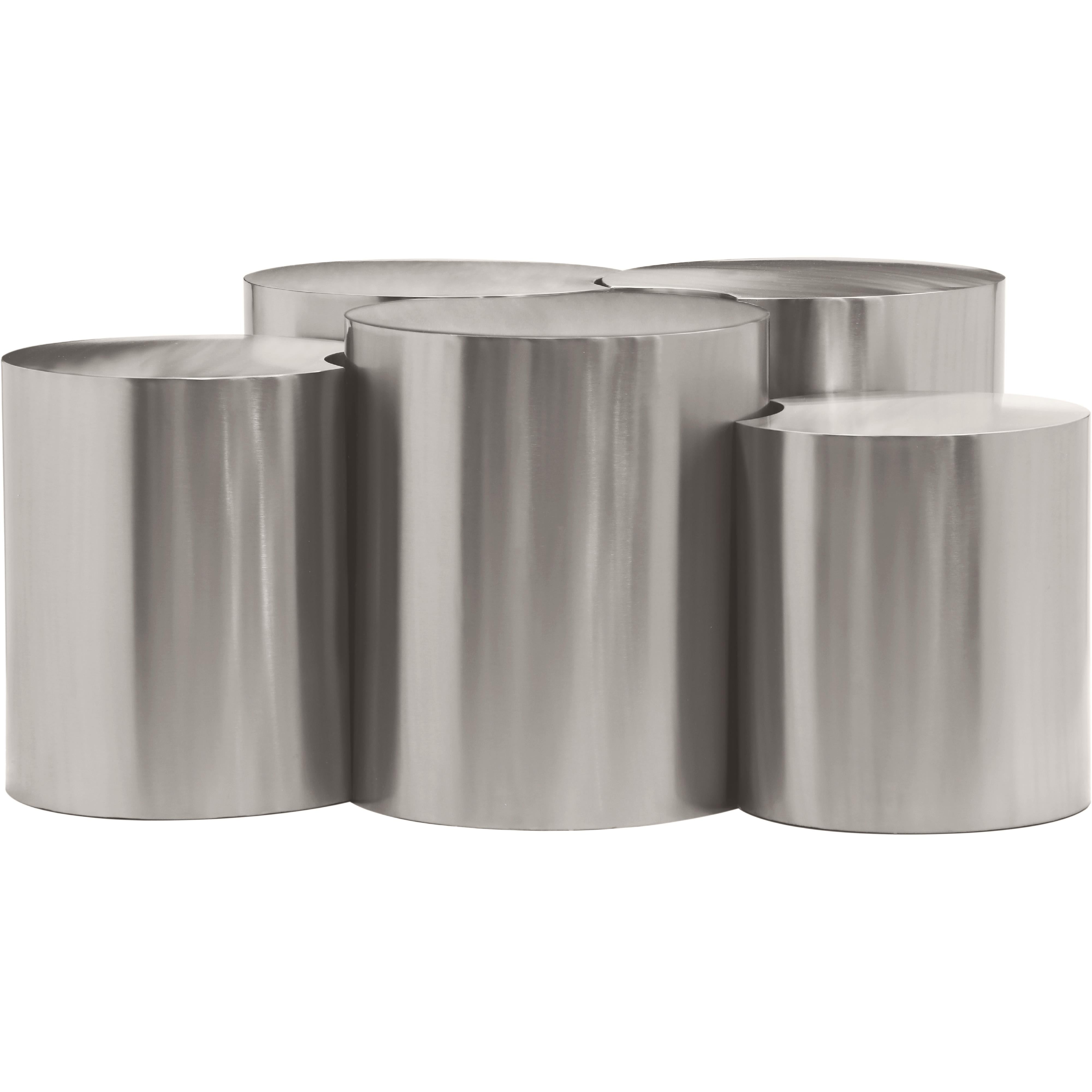 Meridian Dimple Silver Coffee Table