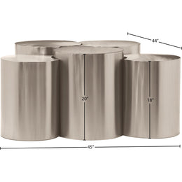Meridian Dimple Silver Coffee Table
