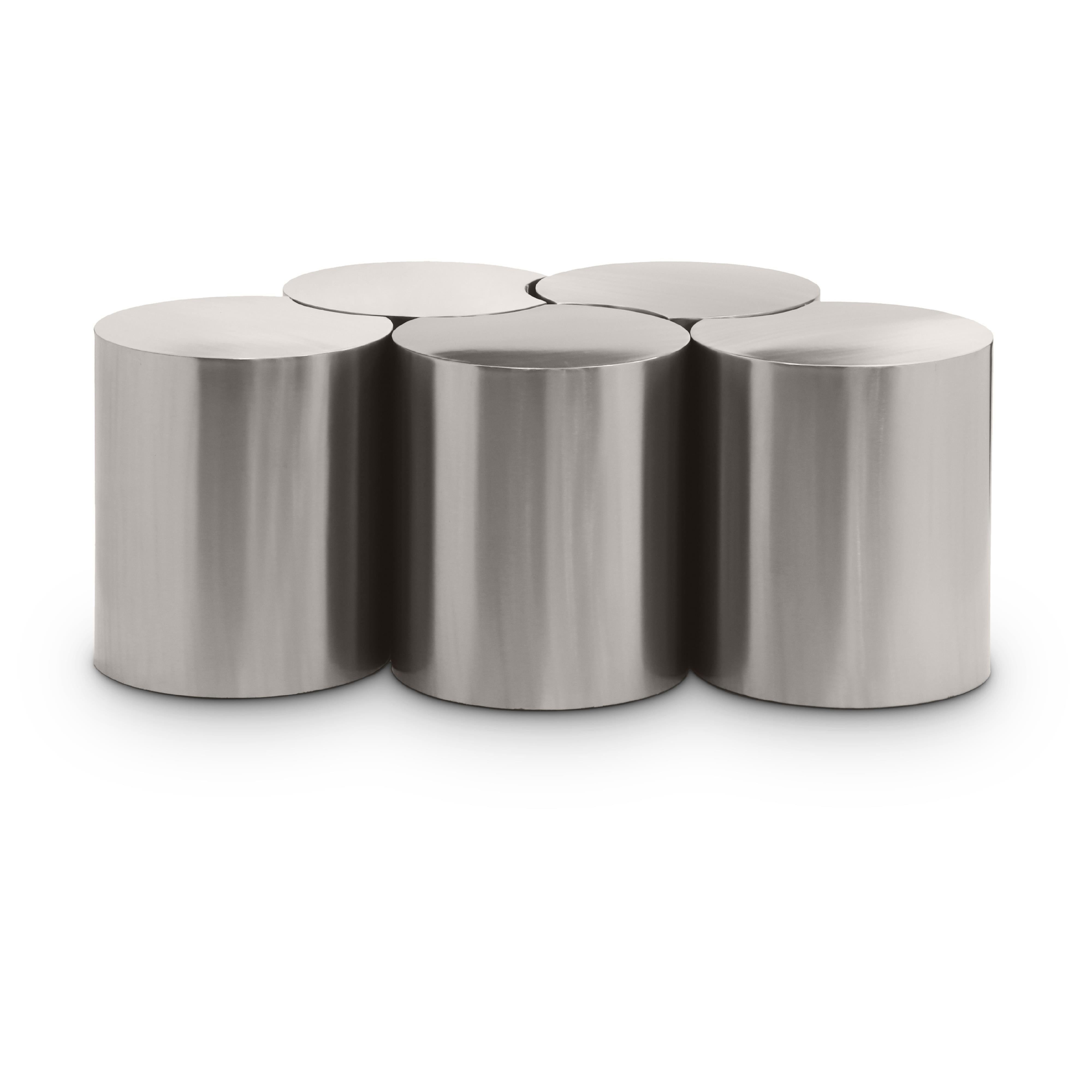 Meridian Dimple Silver Coffee Table