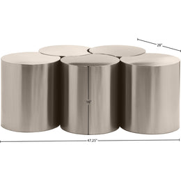 Meridian Dimple Silver Coffee Table