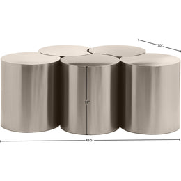 Meridian Dimple Silver Coffee Table