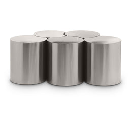 Meridian Dimple Silver Coffee Table