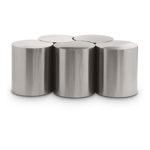 Meridian Dimple Silver Coffee Table