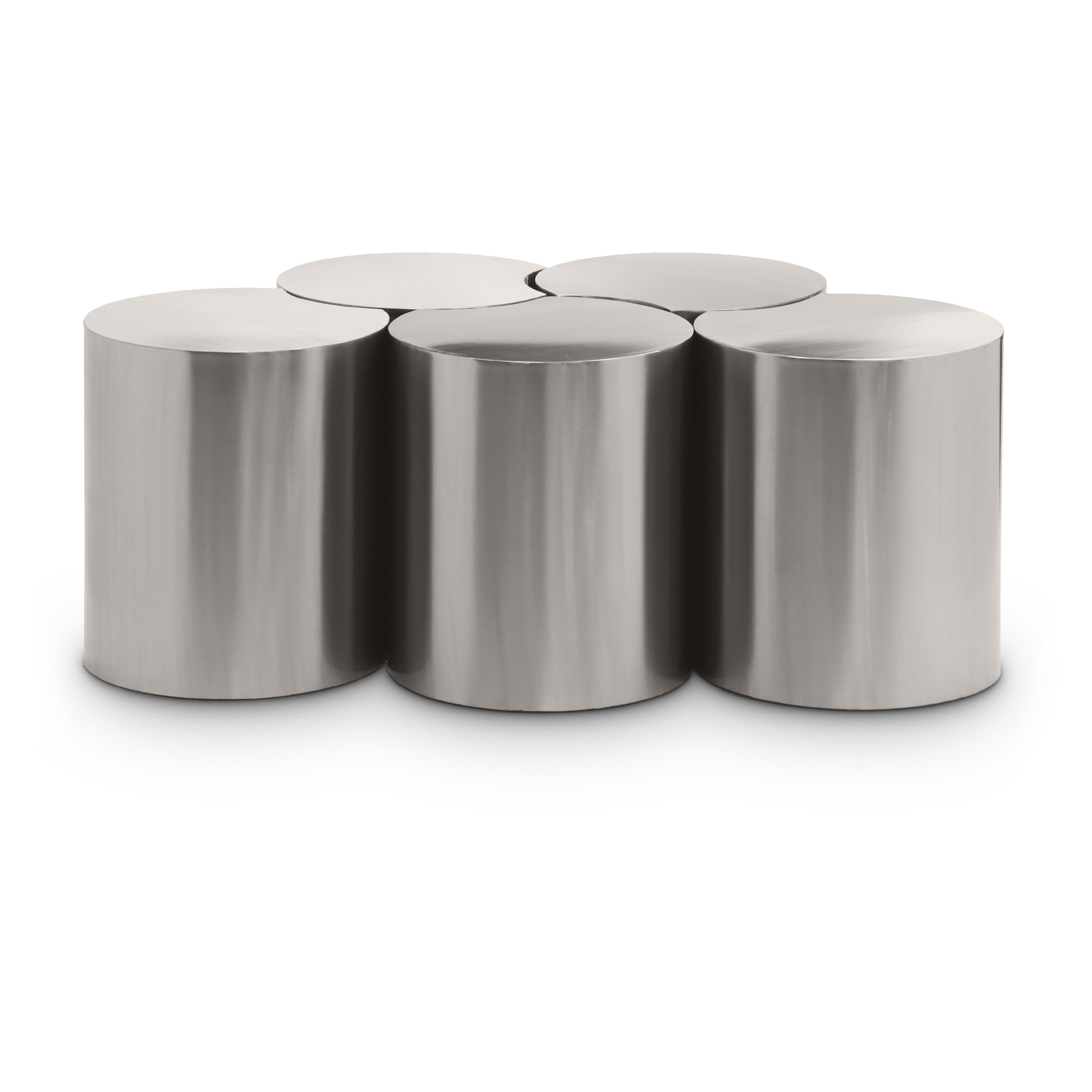 Meridian Dimple Silver Coffee Table