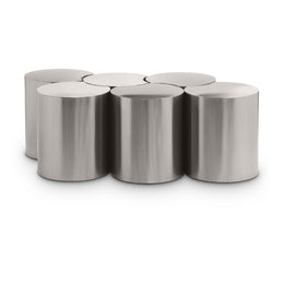 Meridian Dimple Silver Coffee Table