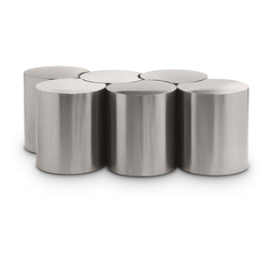 Meridian Dimple Silver Coffee Table