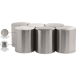 Meridian Dimple Silver Coffee Table