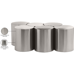 Meridian Dimple Silver Coffee Table
