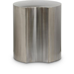 Meridian Dimple Silver End Table