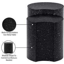 Meridian Dimple Black End Table