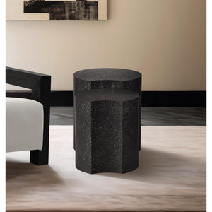 Meridian Dimple Black End Table
