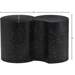 Meridian Dimple Black End Table