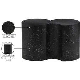 Meridian Dimple Black End Table