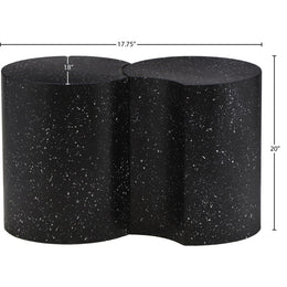 Meridian Dimple Black End Table