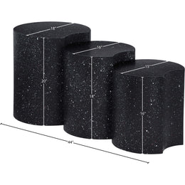 Meridian Dimple Black End Table