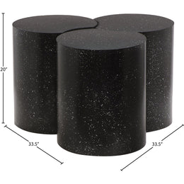 Meridian Dimple Black Coffee Table