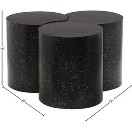 Meridian Dimple Black Coffee Table