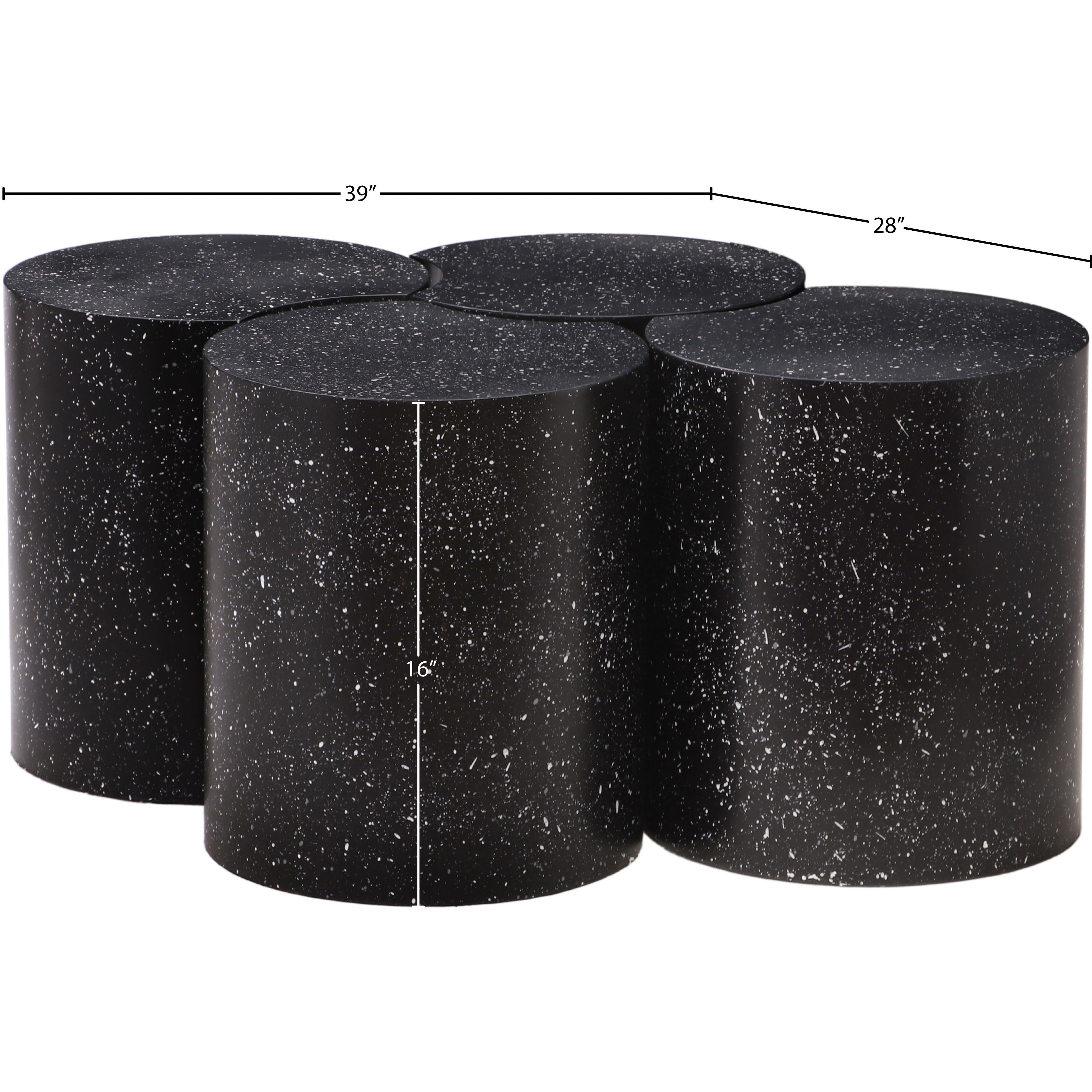 Meridian Dimple Black Coffee Table