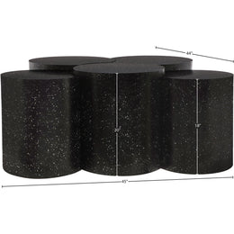 Meridian Dimple Black Coffee Table