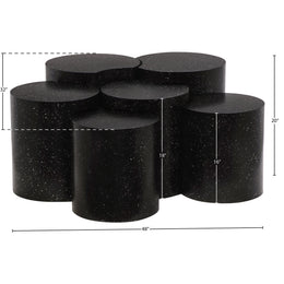 Meridian Dimple Black Coffee Table