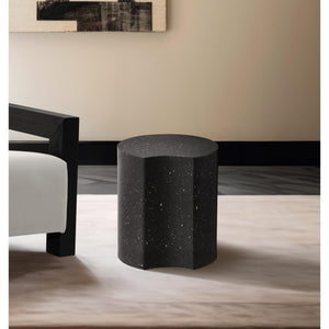 Meridian Dimple Black End Table