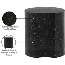 Meridian Dimple Black End Table