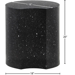 Meridian Dimple Black End Table
