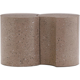 Meridian Dimple Taupe End Table