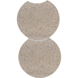 Meridian Dimple Taupe End Table