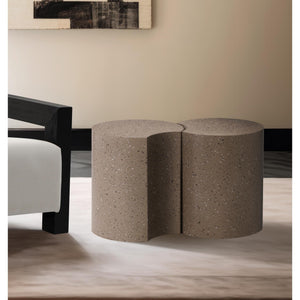 Meridian Dimple Taupe End Table